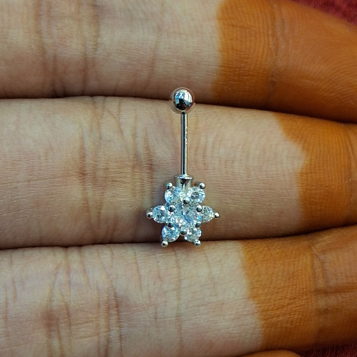 92.5 Silver Flower Bugadi | Stylish Floral Design | Elegant Jewellery