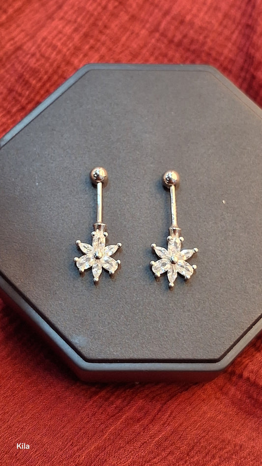 92.5 Silver Flower Bugadi | Stylish Elegant Floral Design | Jewellery