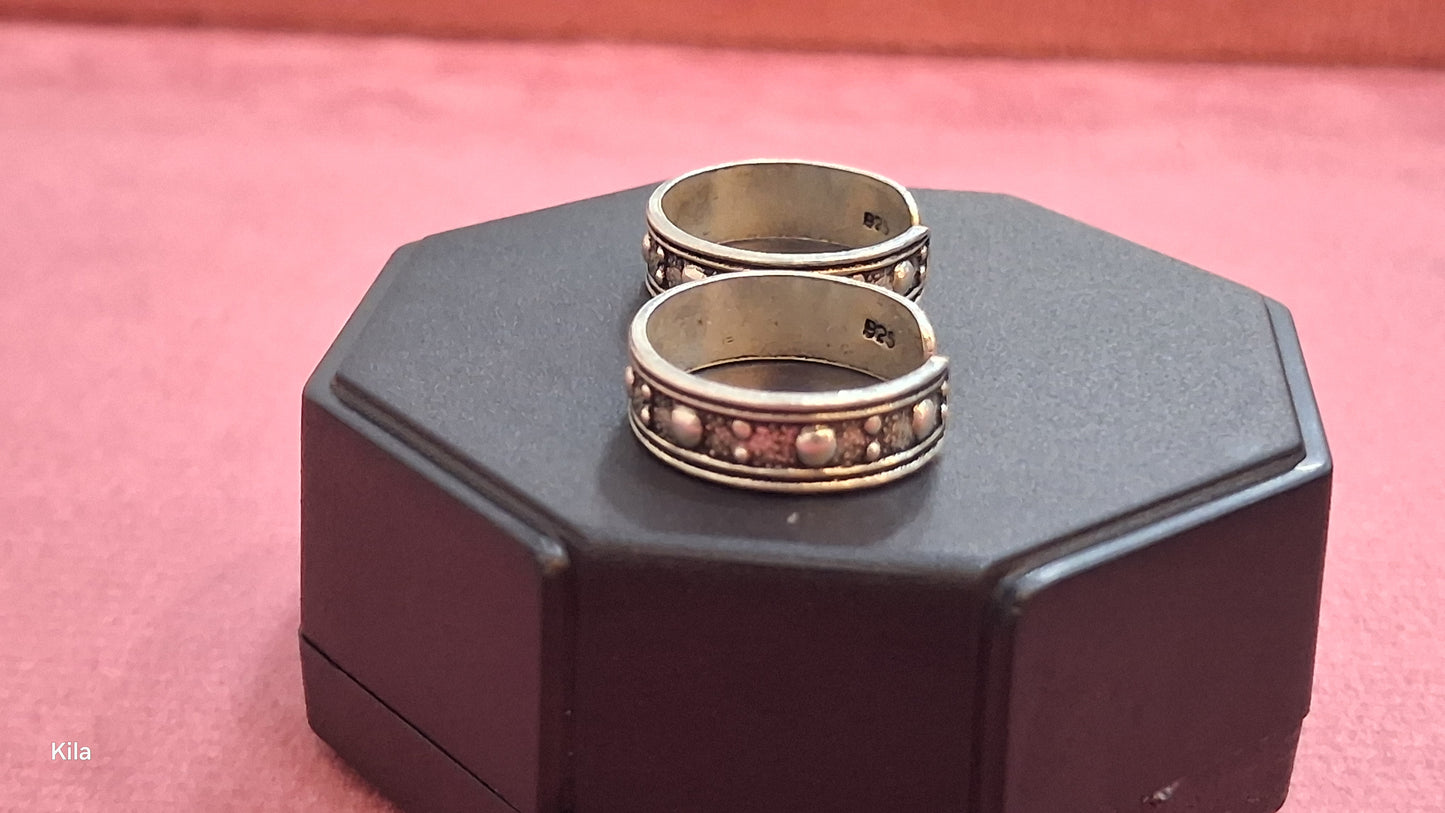 92.5 Silver Stylish Toe Rings | Premium Elegant Design | Jewellery