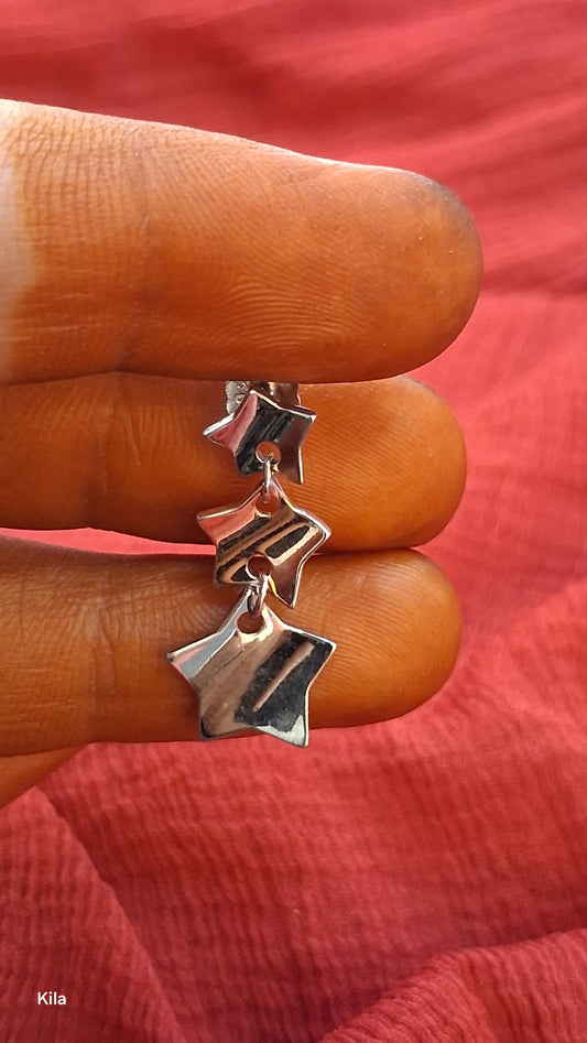 92.5 Silver Earrings | Stylish Refined Design | Elegant Jewellery