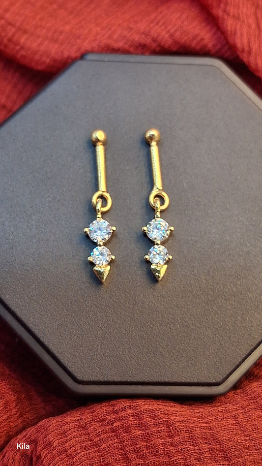 92.5 Silver Gold Plated Bugadi | Stylish Elegant Design | Traditional Jewellery