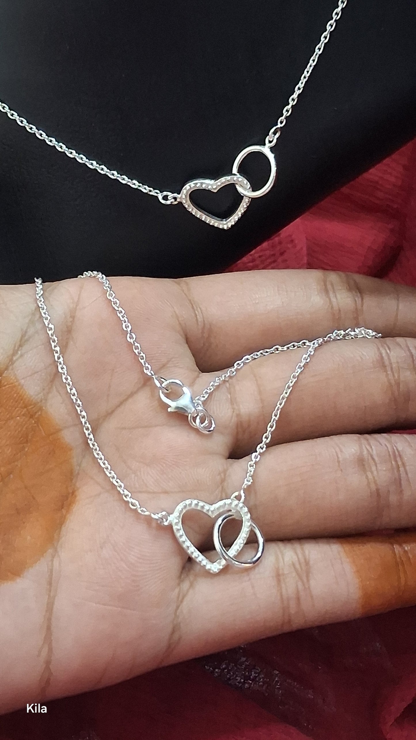 92.5 Silver Heart Anklets | Stylish Romantic Design | Elegant Jewellery