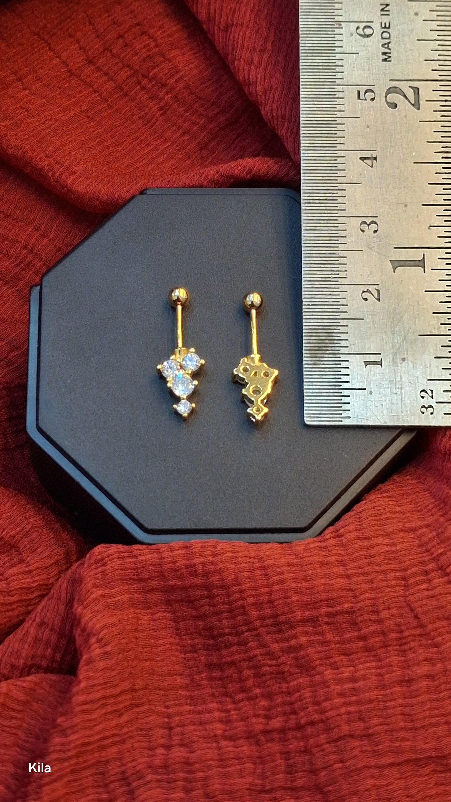 92.5 Silver Gold Plated Bugadi | Stylish Minimal Design | Elegant Jewellery