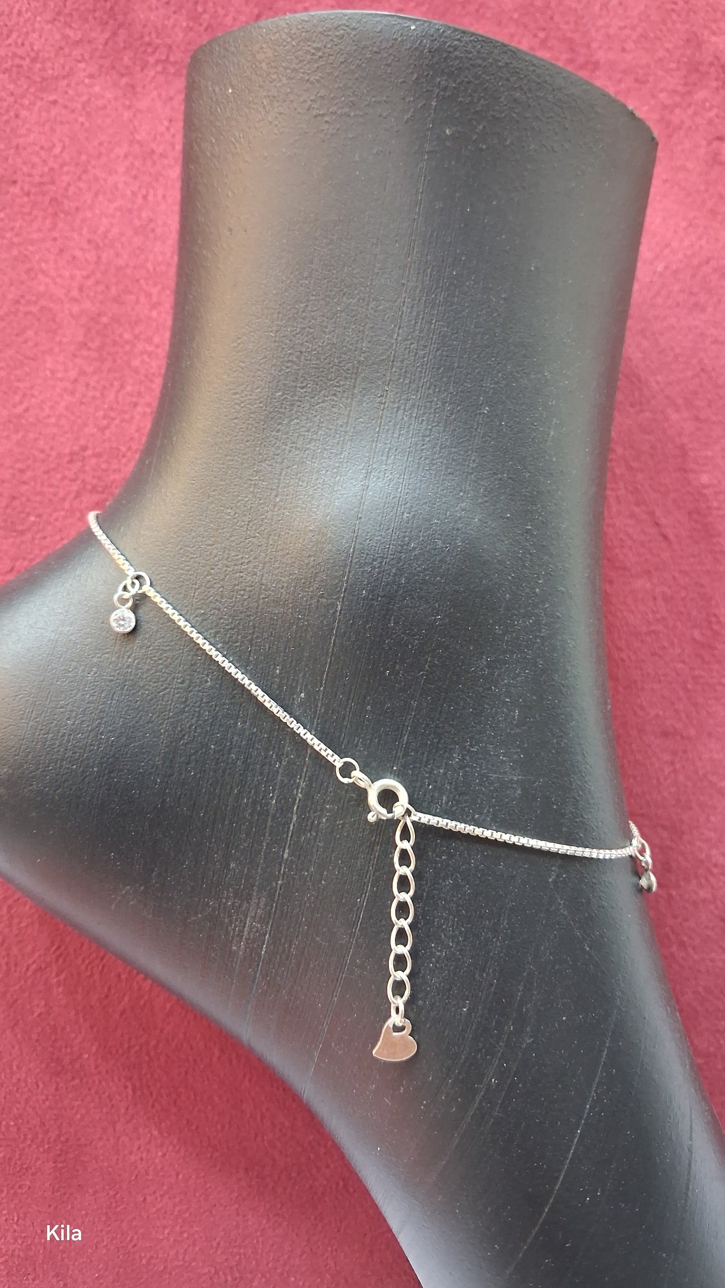 92.5 Silver Simple Anklets | Stylish Minimal Design | Elegant Jewellery