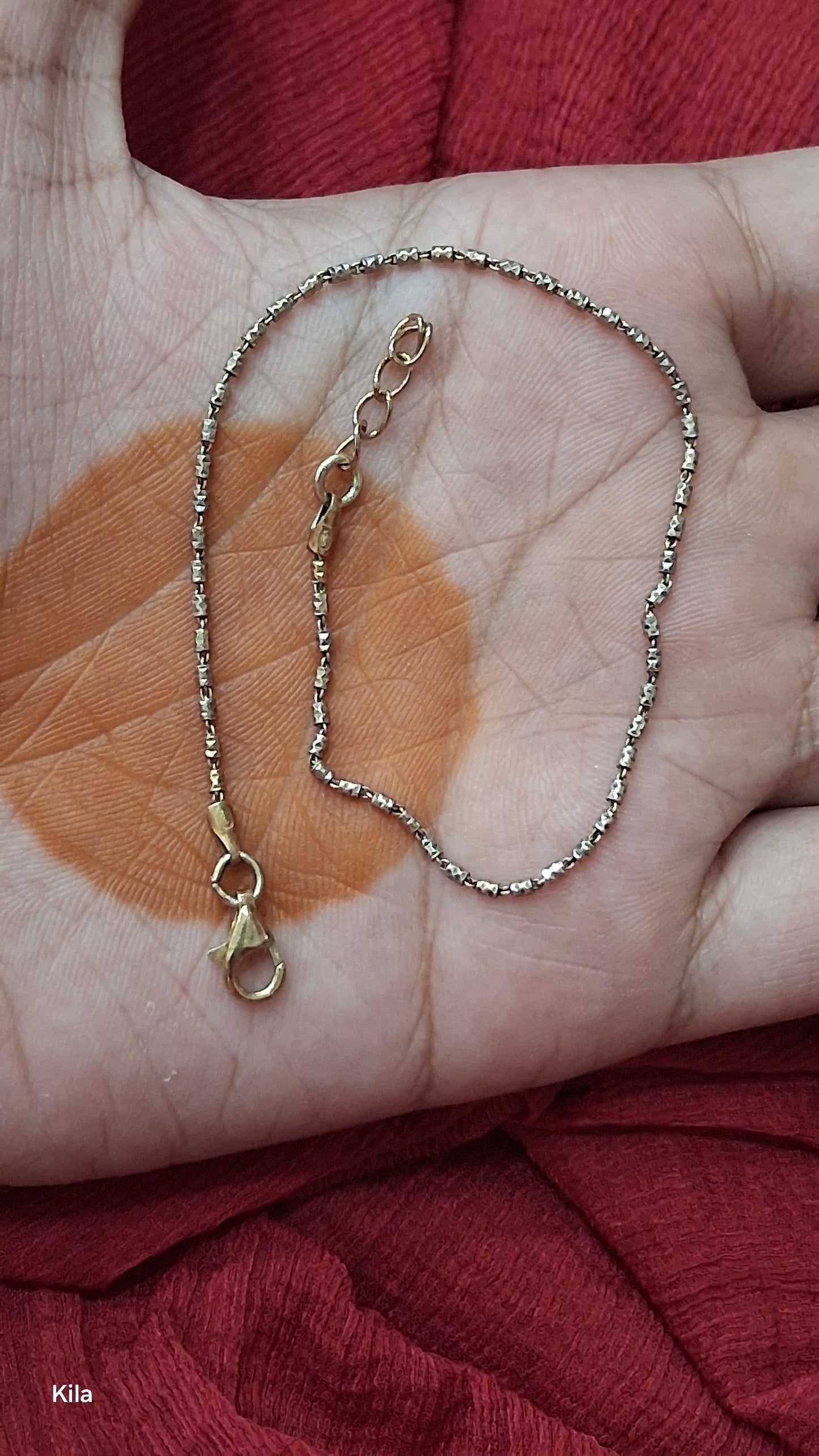 92.5 Silver Dual Tone Anklets 8 Inches | Stylish Modern Design | Elegant Jewellery