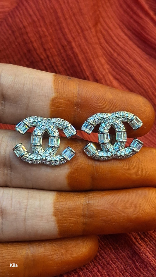92.5 Silver Premium Earrings | Stylish Elegant Design | Luxury Jewellery