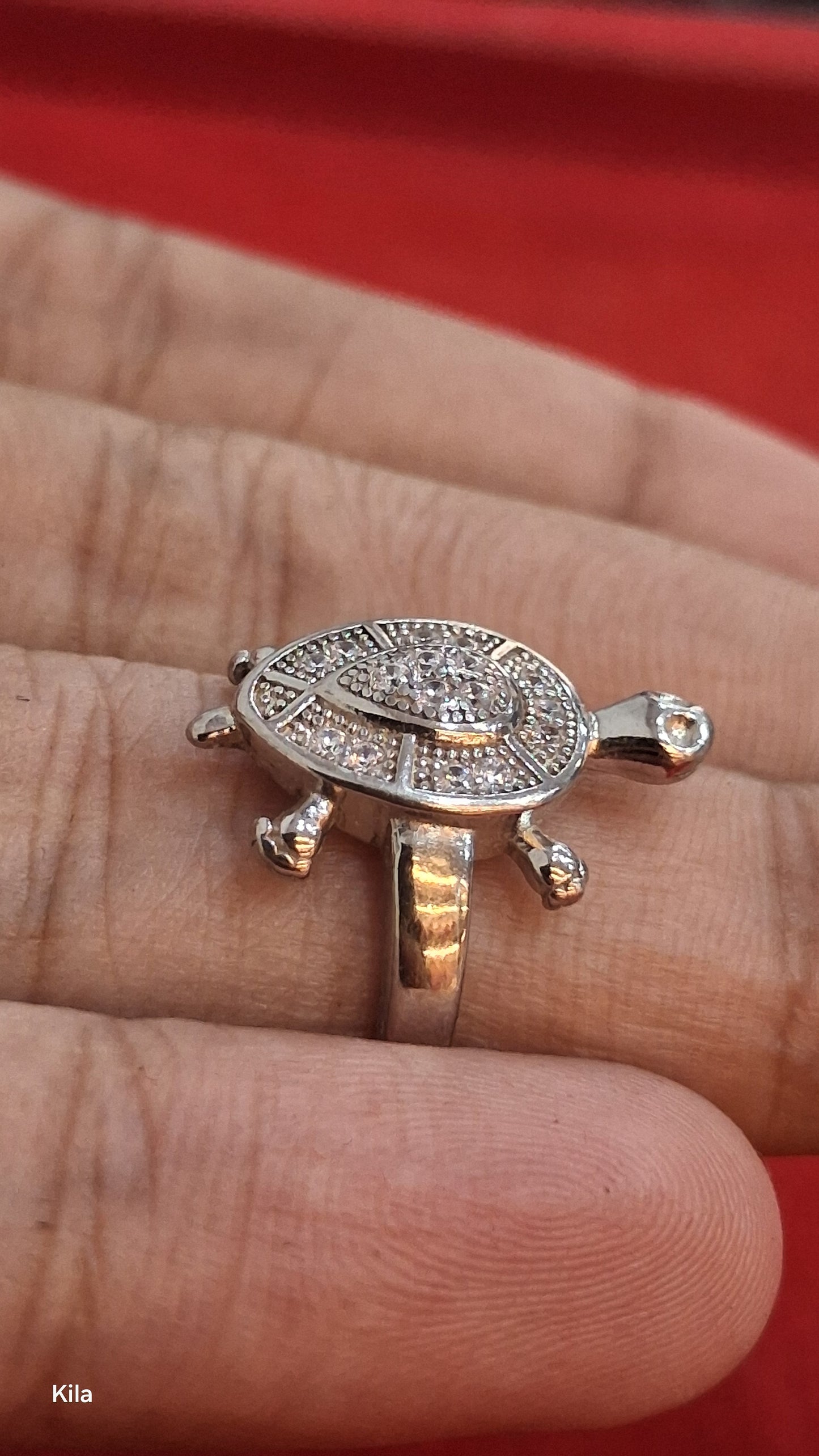 92.5 Silver Traditional Tortoise Ring | Classic Good Luck Design | Jewellery