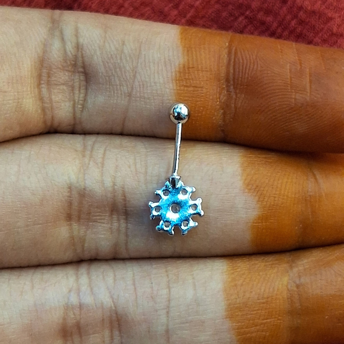 92.5 Silver Flower Bugadi | Stylish Elegant Floral Design | Traditional Jewellery