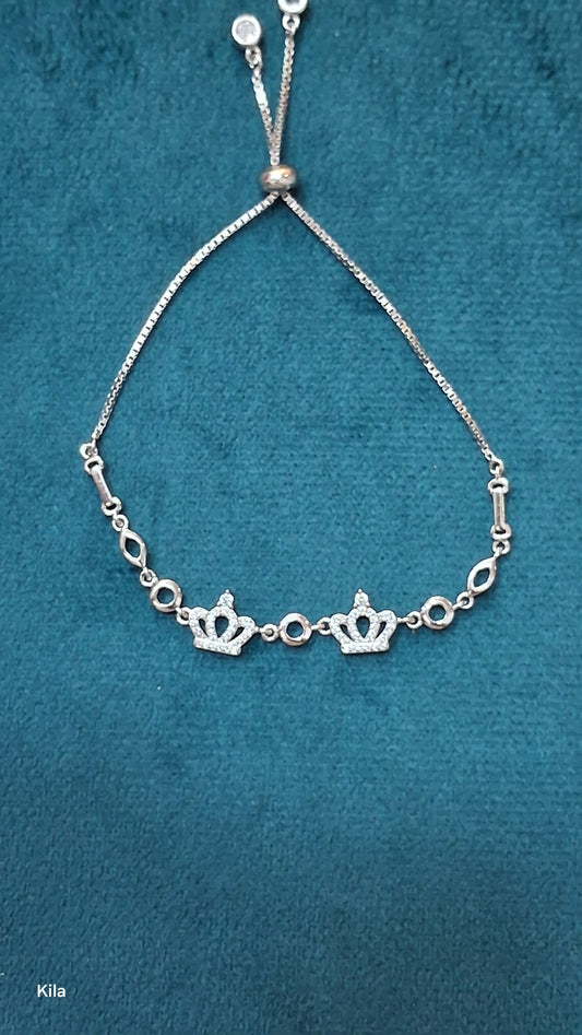 92.5 Silver Queen Bracelet | Stylish Premium Design | Elegant Jewellery