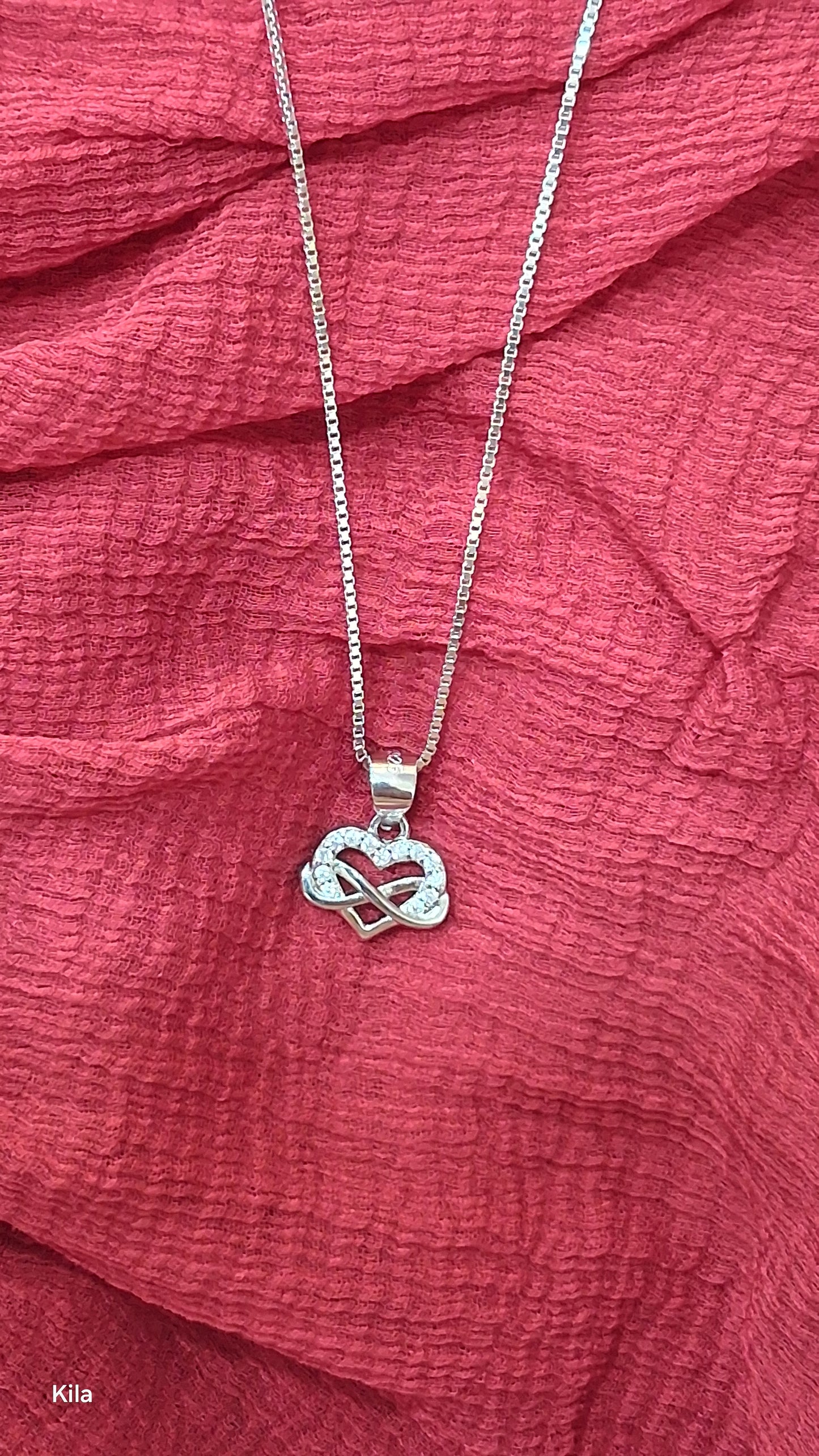 92.5 Silver Heart Chain | Stylish Romantic Design | Elegant Jewellery