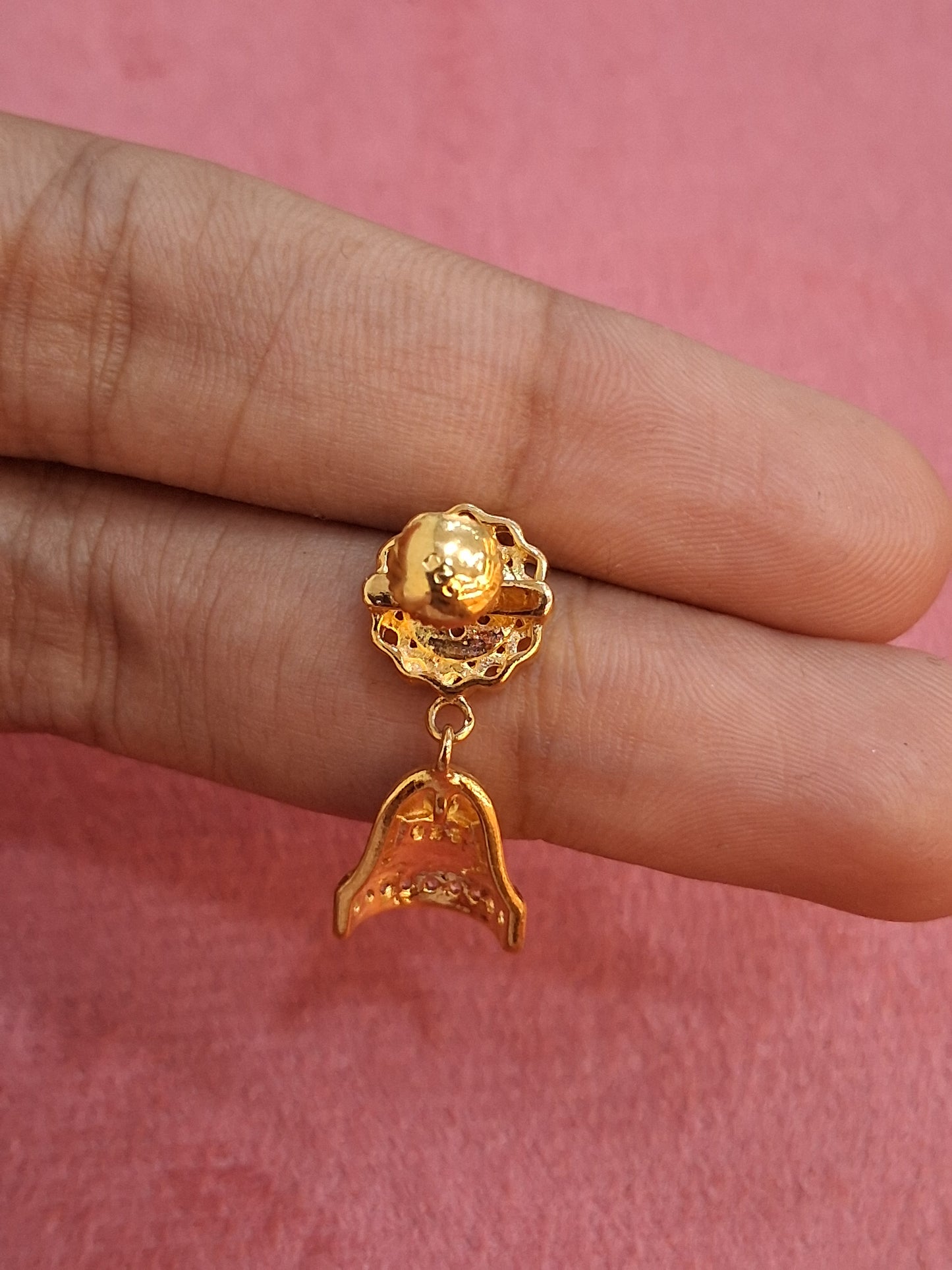 92.5 Silver Round Jhumki Earrings | Traditional Elegant Design | Jewellery