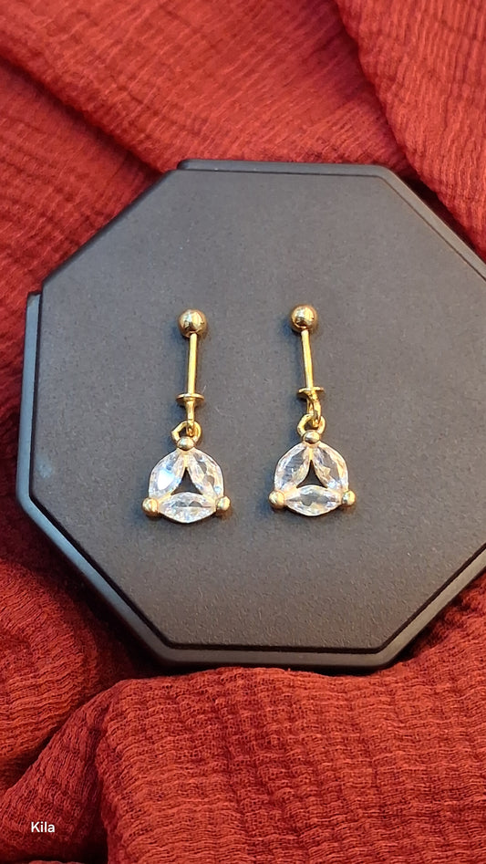 92.5 Silver Round Gold Plated Bugadi | Stylish Classic Design | Elegant Jewellery