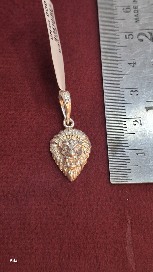 92.5 Silver Lion Pendant | Bold Powerful Design | Stylish Jewellery