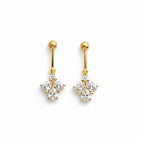92.5 Silver White Stone Bugadi | Stylish Elegant Design | Premium Jewellery