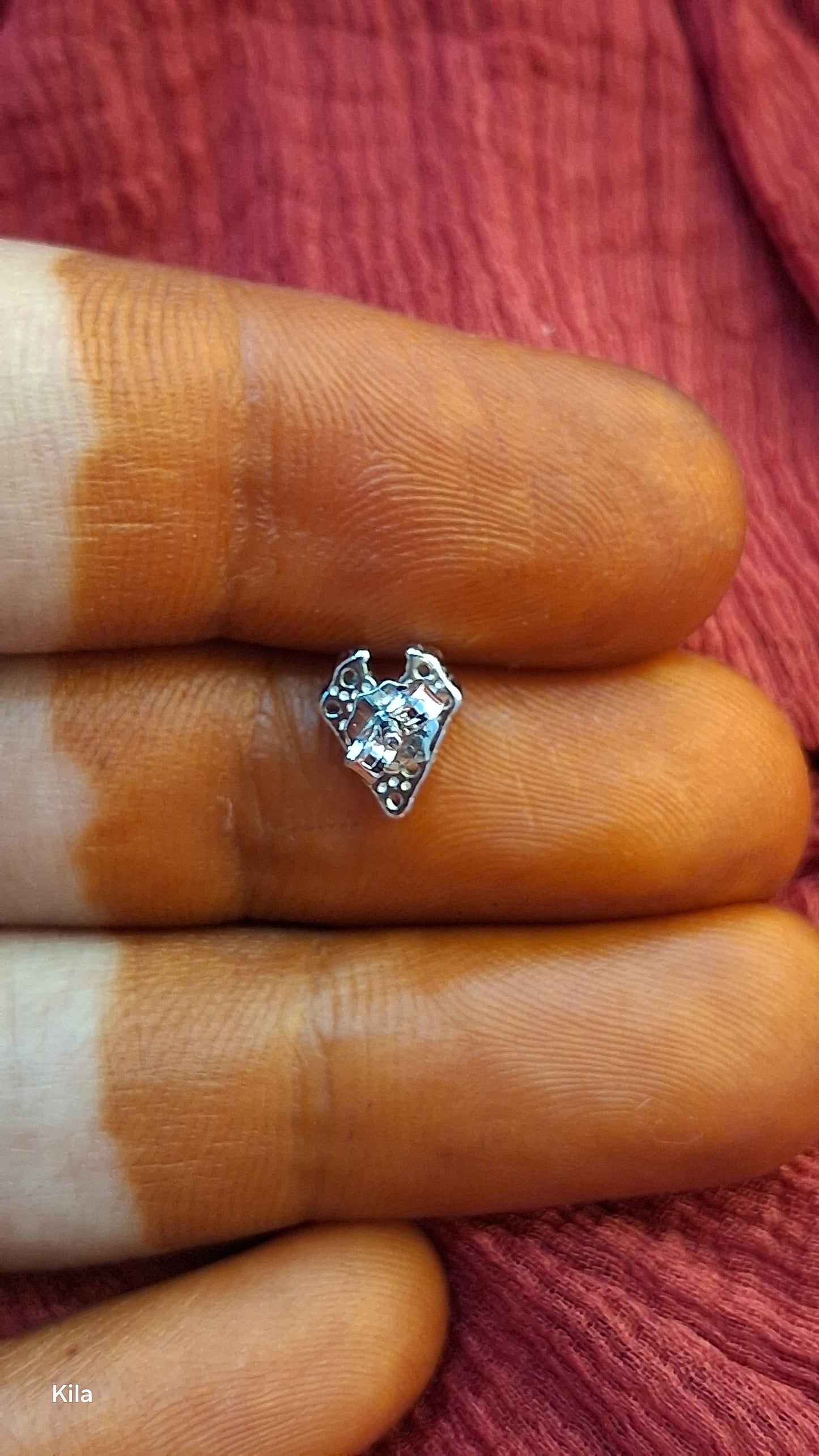 92.5 Silver Mini Heart Studs | Stylish Cute Design | Elegant Jewellery