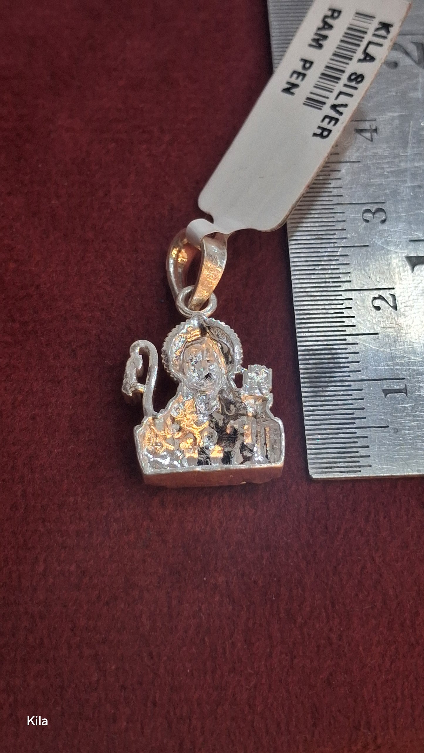 92.5 Silver Sri Rama Pendant | Divine Devotion Design | Stylish Jewellery