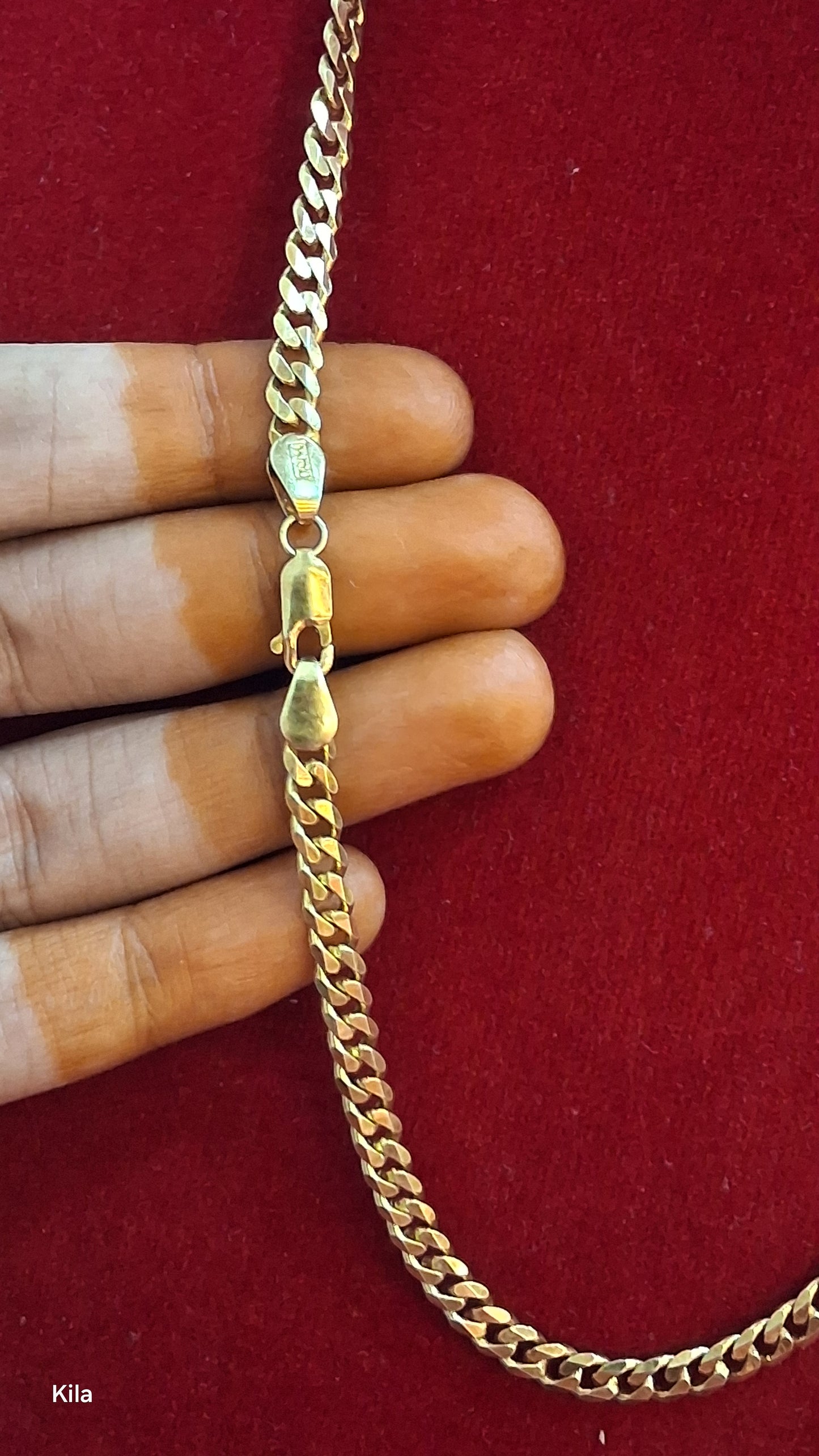 92.5 Silver Gold Plated Thaali Chain 19 Inches | Stylish Elegant Design | Jewellery