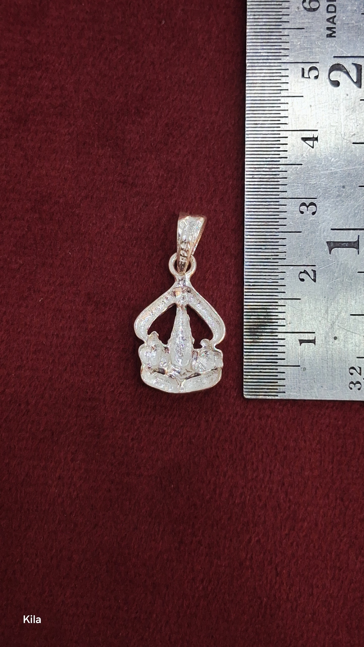 92.5 Silver Venkateswara Swamy Pendant | Traditional Divine Design | Jewellery