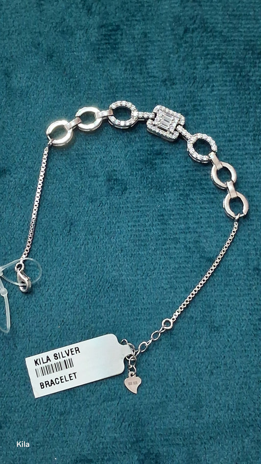 92.5 Silver Bracelet | Stylish Minimal Design | Elegant Jewellery