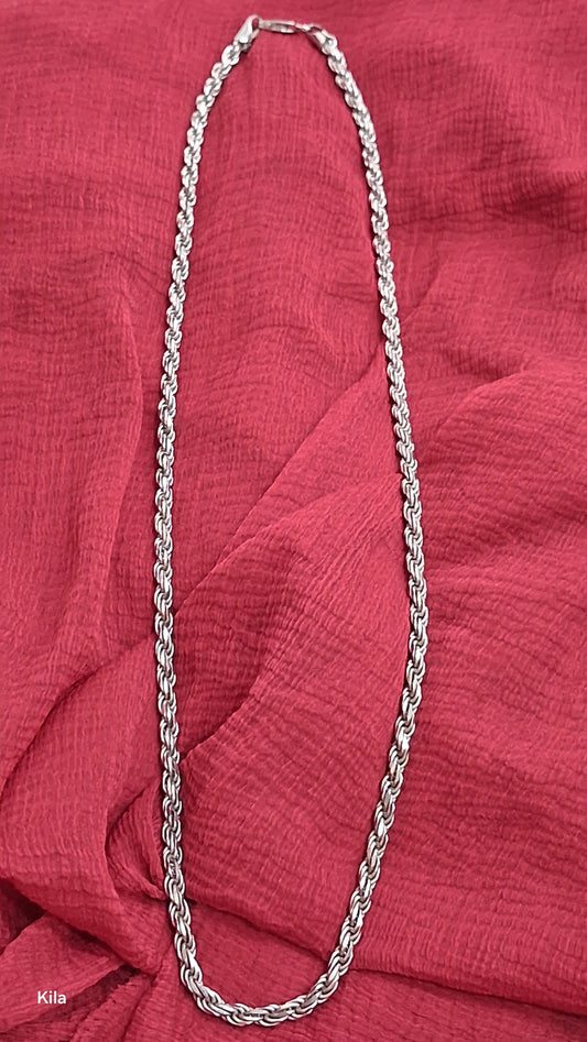 92.5 Silver Men’s Chain 20 Inches | Stylish Premium Finish | Elegant Fashion Jewellery