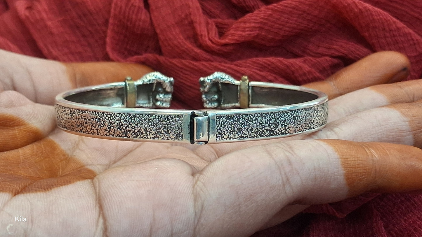 92.5 Silver Premium Men’s Kada | Stylish Bold Design | Elegant Jewellery