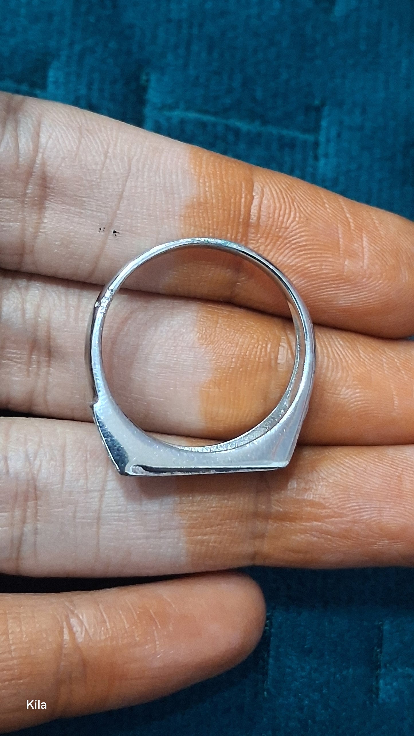 92.5 Silver Men’s Ring Size 23 | Stylish Bold Finish | Elegant Fashion Jewellery