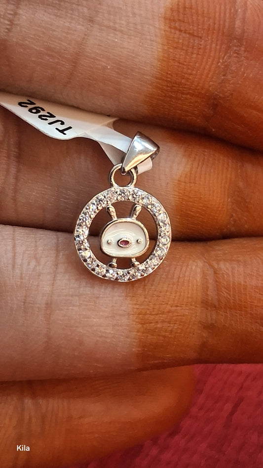 92.5 Silver Pendant | Stylish Elegant Design | Minimal Jewellery