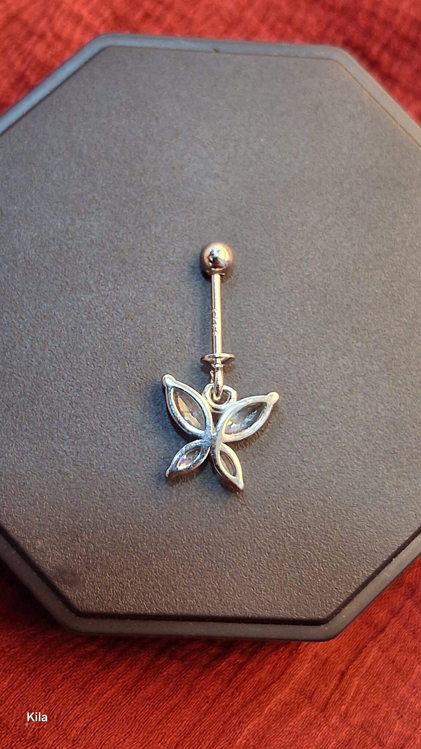 92.5 Silver Butterfly Drop Bugadi | Stylish Cute Design | Elegant Jewellery
