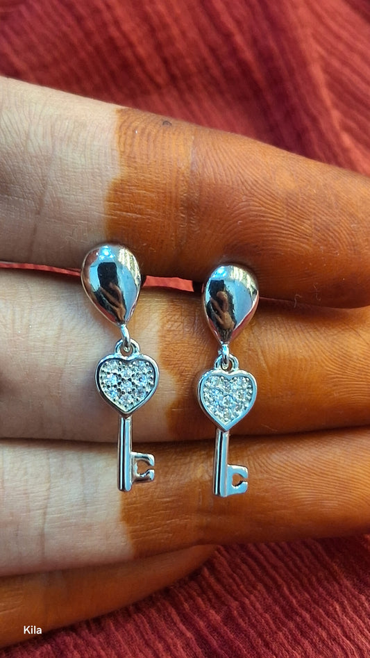 92.5 Silver Premium Earrings | Stylish Elegant Design | Luxury Jewellery