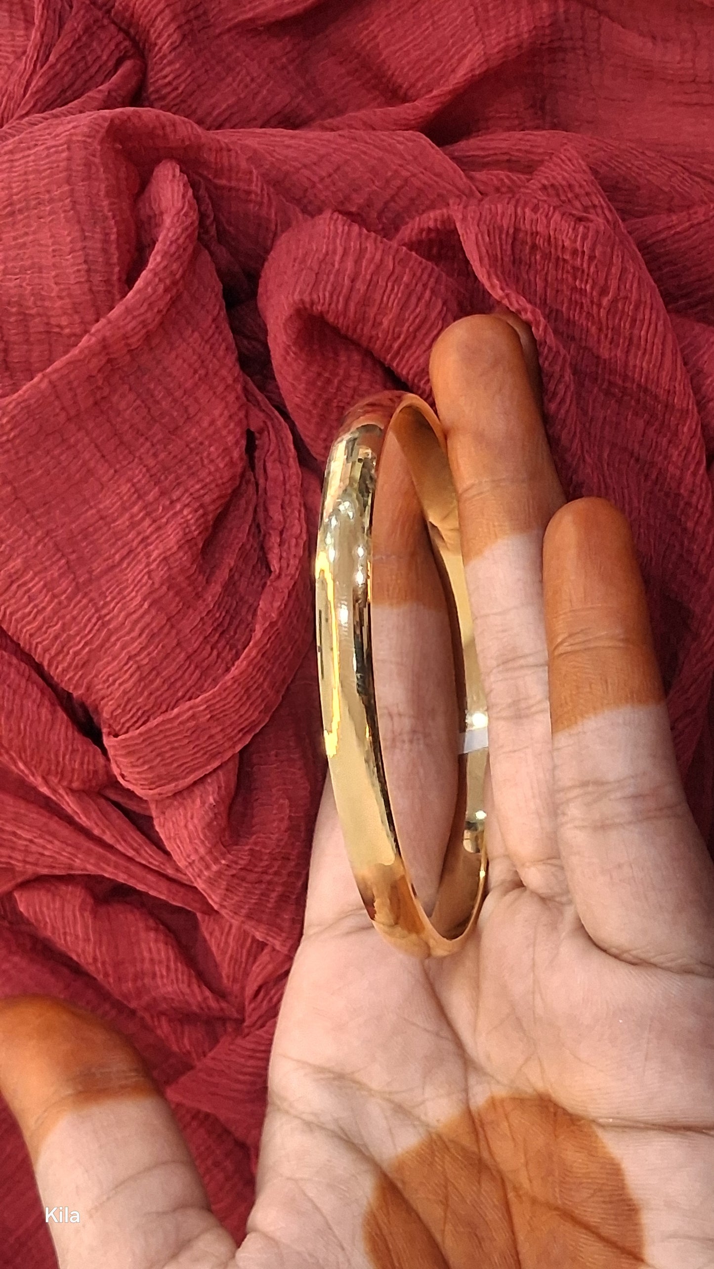 92.5 Silver Gold Plated Men’s Kada 2.8 | Stylish Elegant Design | Jewellery