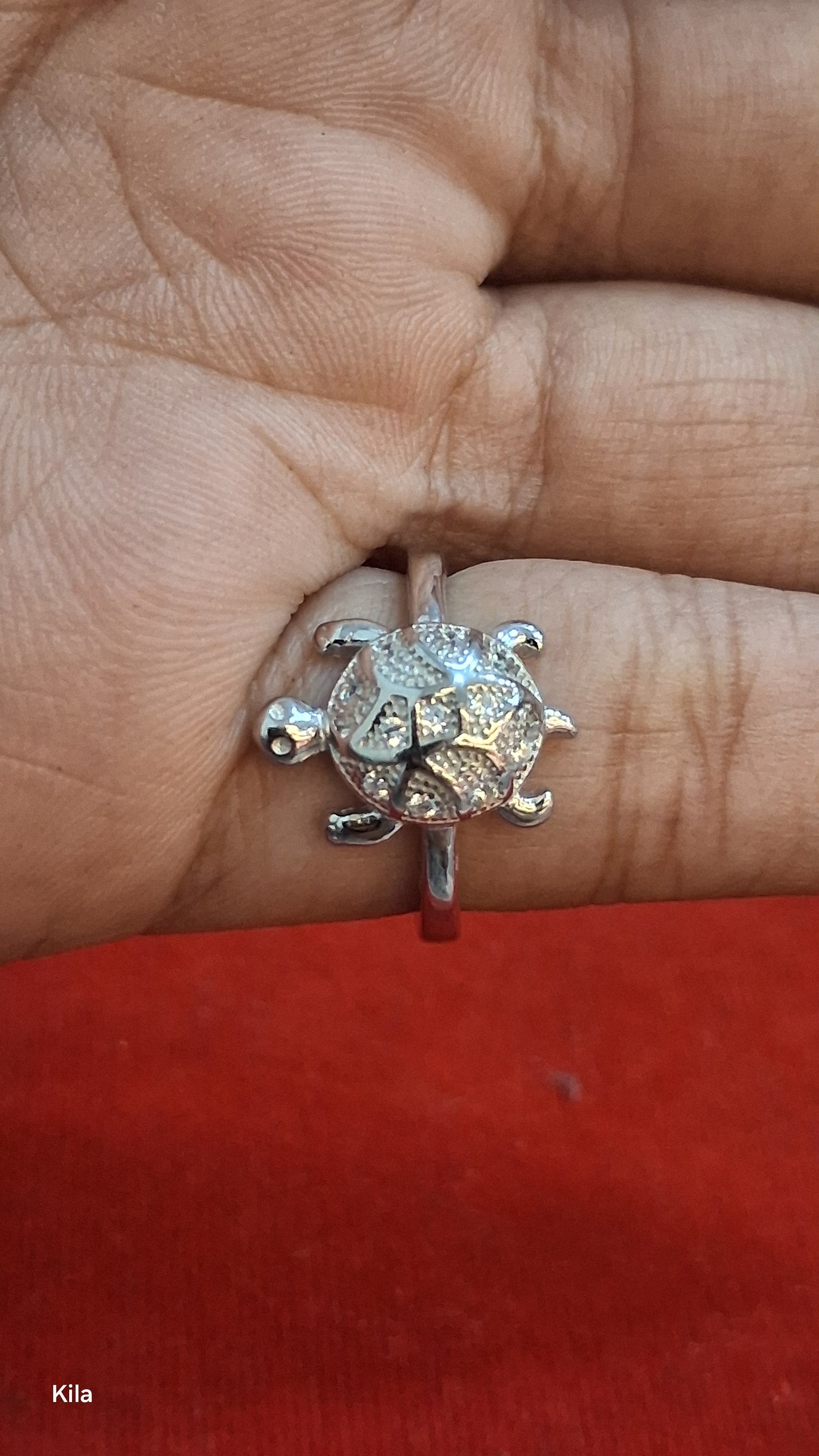 92.5 Silver Feng Shui Tortoise Ring | Protective Energy Design | Elegant Jewellery