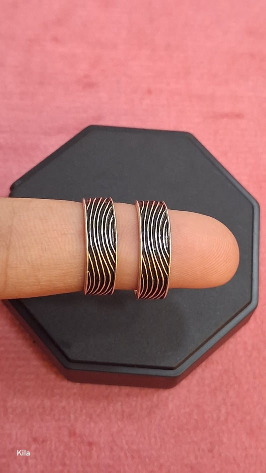92.5 Silver Oxidised Toe Rings | Vintage Traditional Design | Jewellery