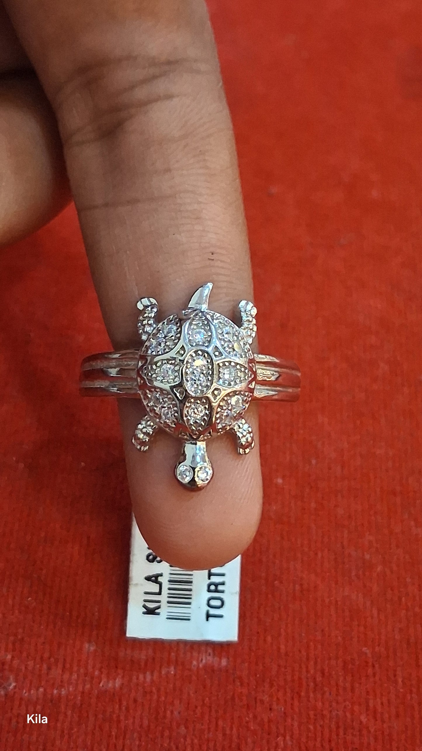 92.5 Silver Modern Tortoise Ring | Stylish Contemporary Design | Jewellery