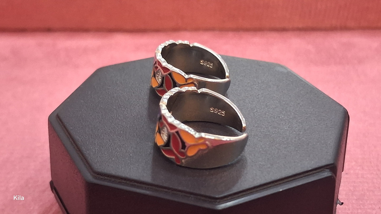 92.5 Silver Minimal Toe Rings | Stylish Smooth Finish | Jewellery