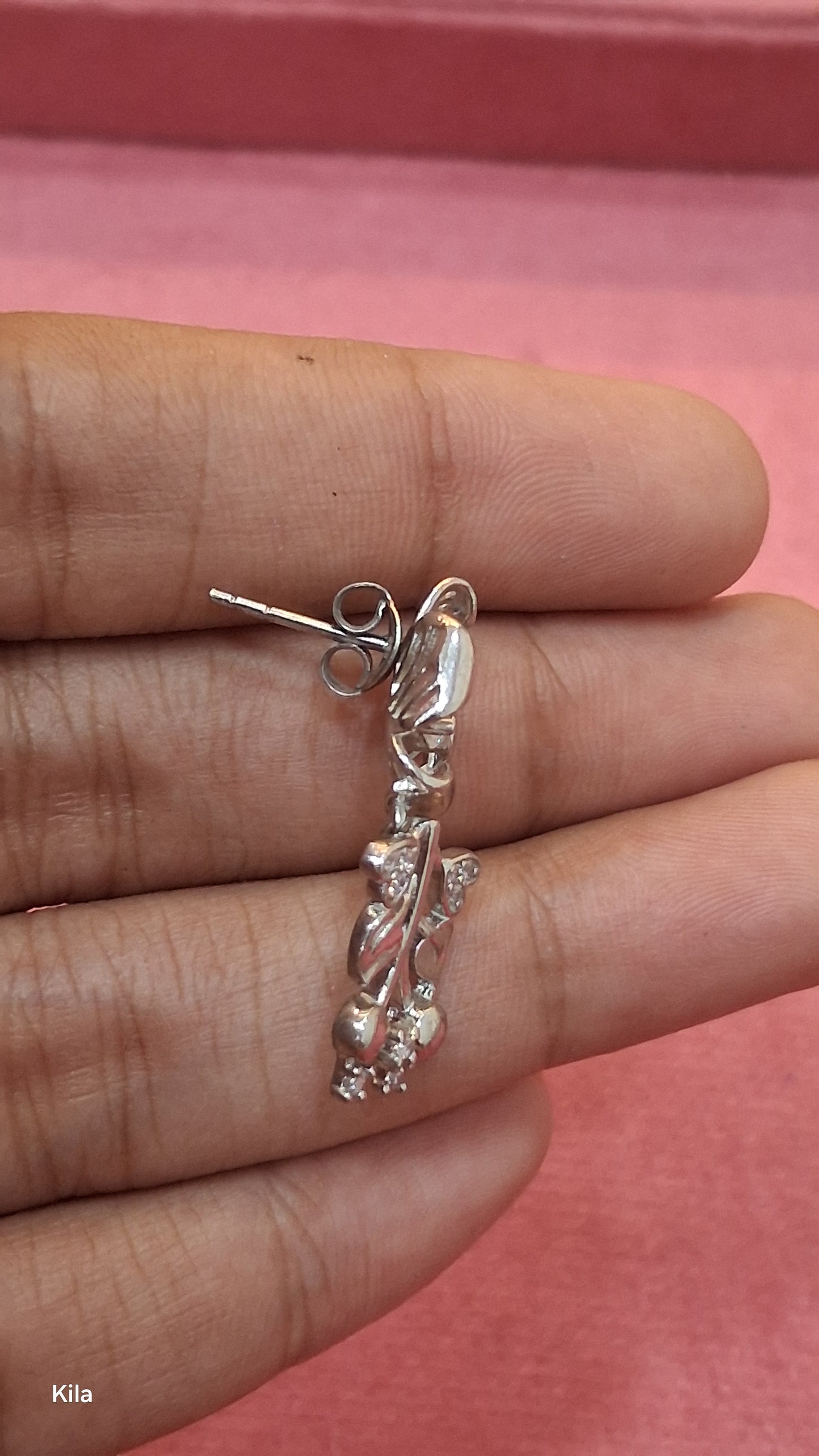 92.5 Silver Stylish Earrings | Modern Elegant Design