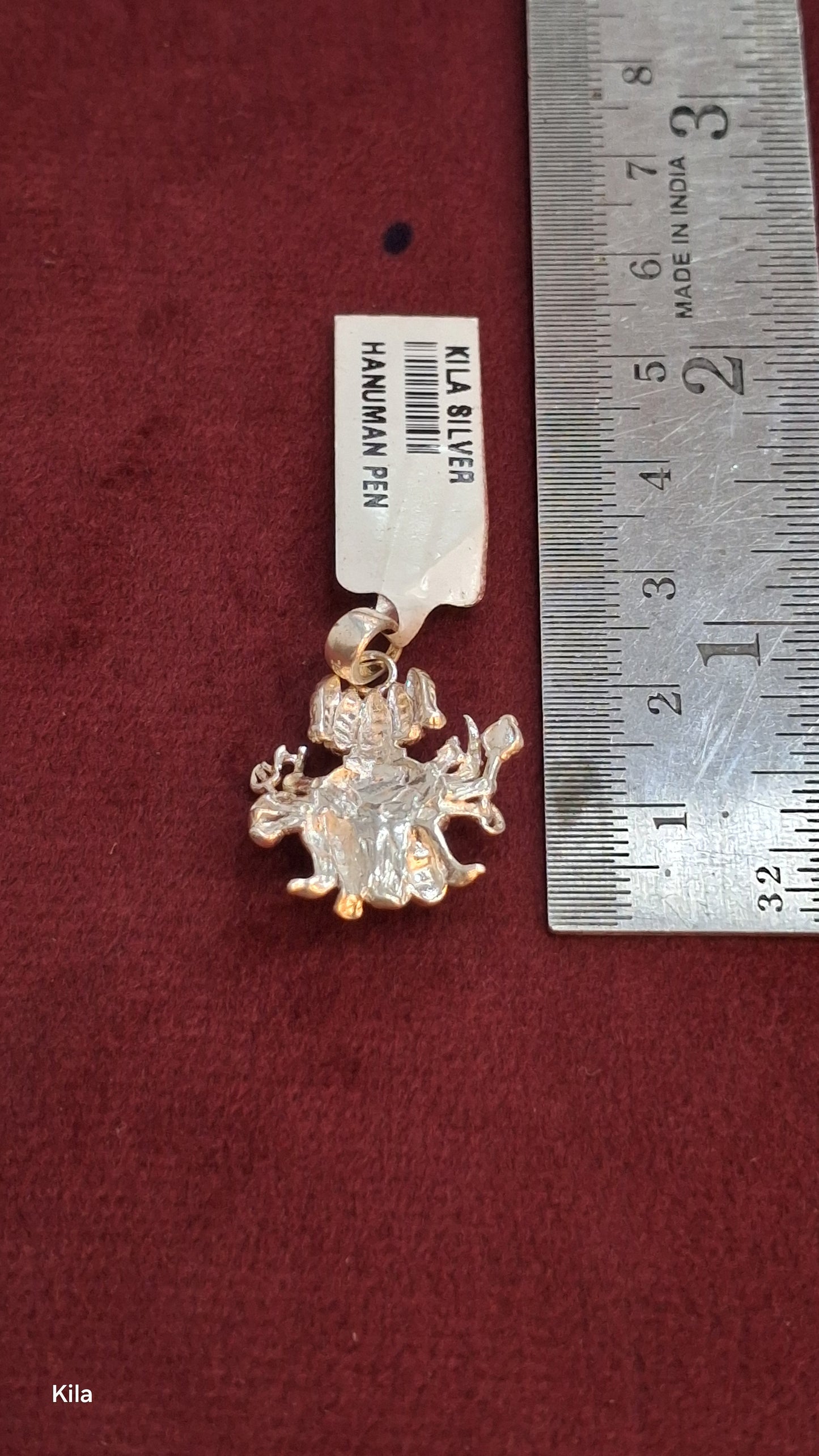 92.5 Silver Hanuman Power Pendant | Protective Divine Design | Jewellery