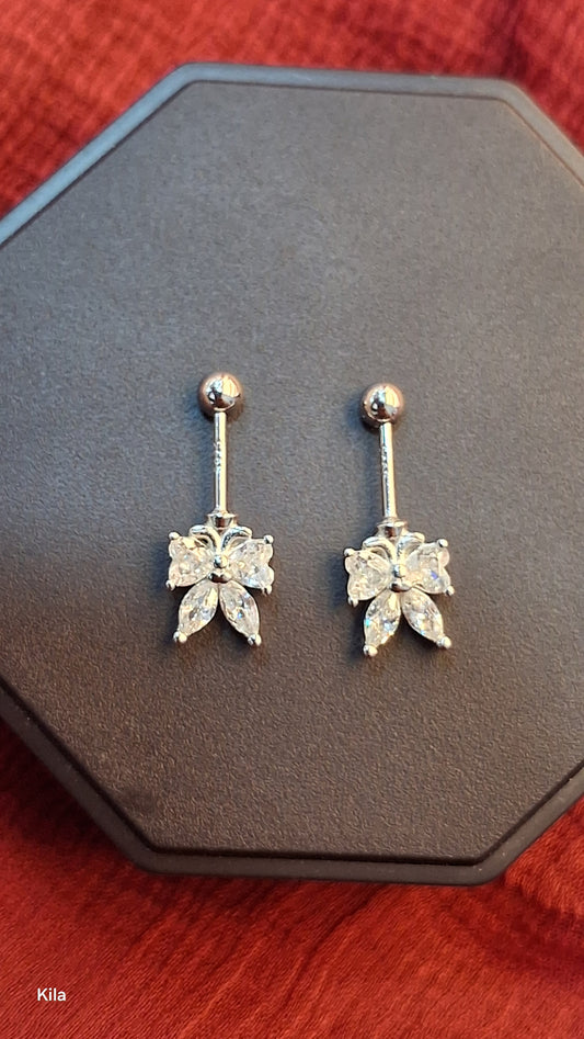 92.5 Silver Butterfly Bugadi | Stylish Cute Design | Elegant Jewellery