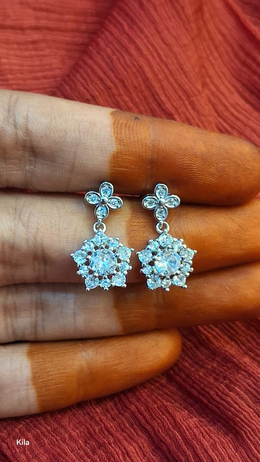 92.5 Silver Premium Earrings | Stylish Classic Design | Elegant Jewellery