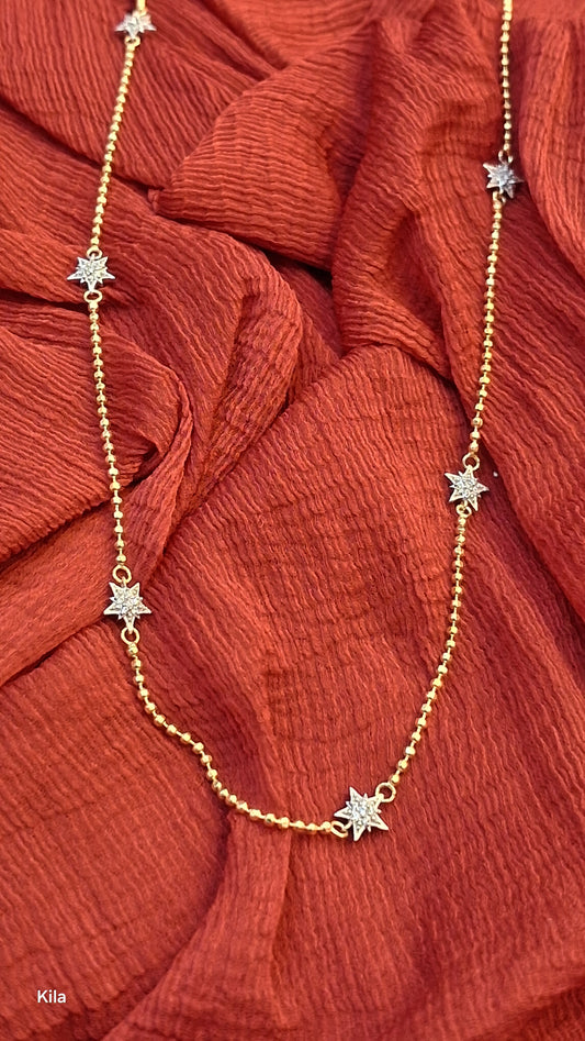 925 Silver Premium Gold Plated Chain 18 Inches | Stylish Elegant Design | Jewellery