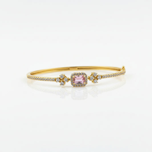 92.5 Pastel Pink Kada | Stylish Elegant Design | Fashion Jewellery