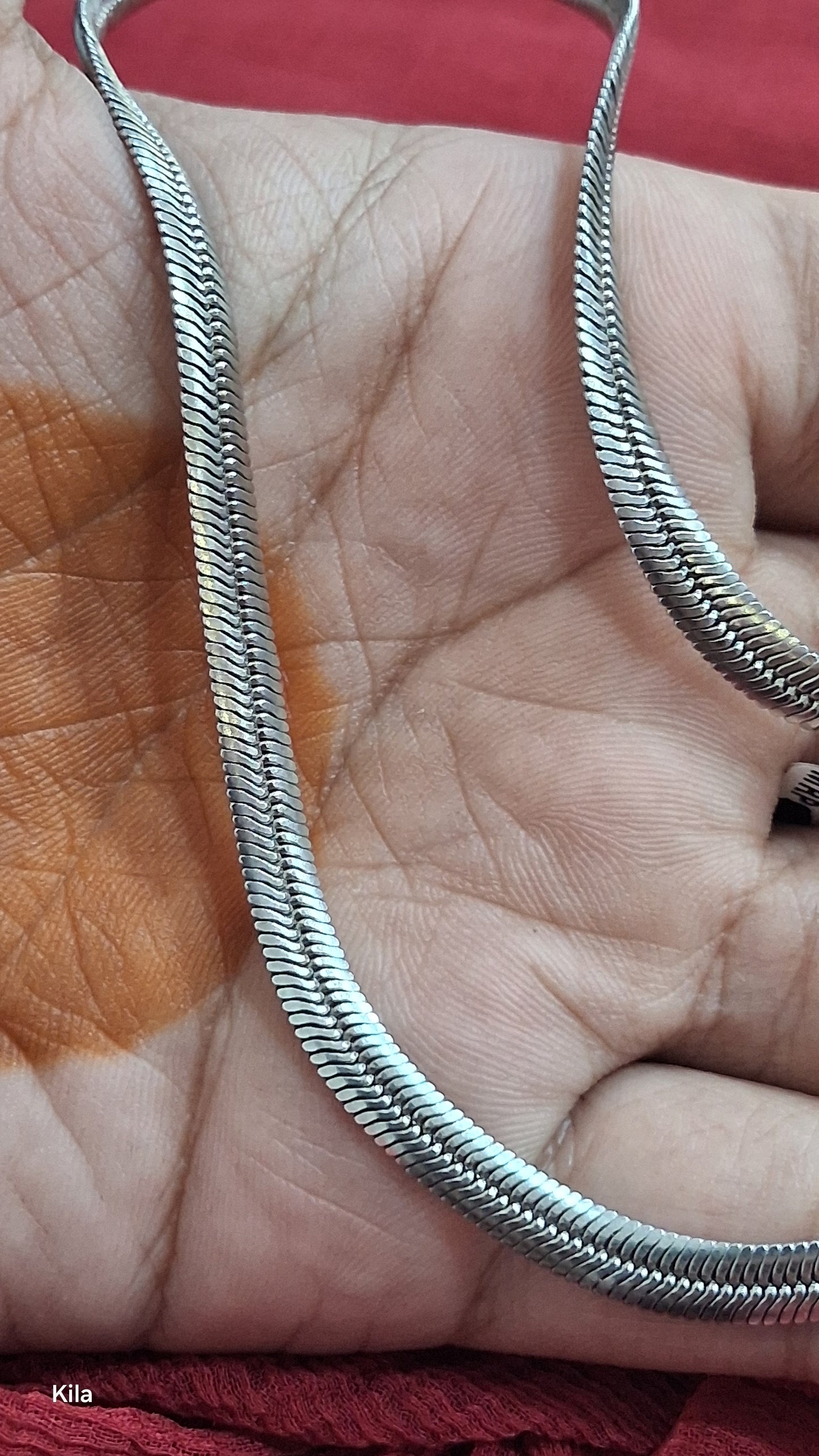 92.5 Silver Men’s Chain 20 Inches | Stylish Smooth Finish | Elegant Jewellery