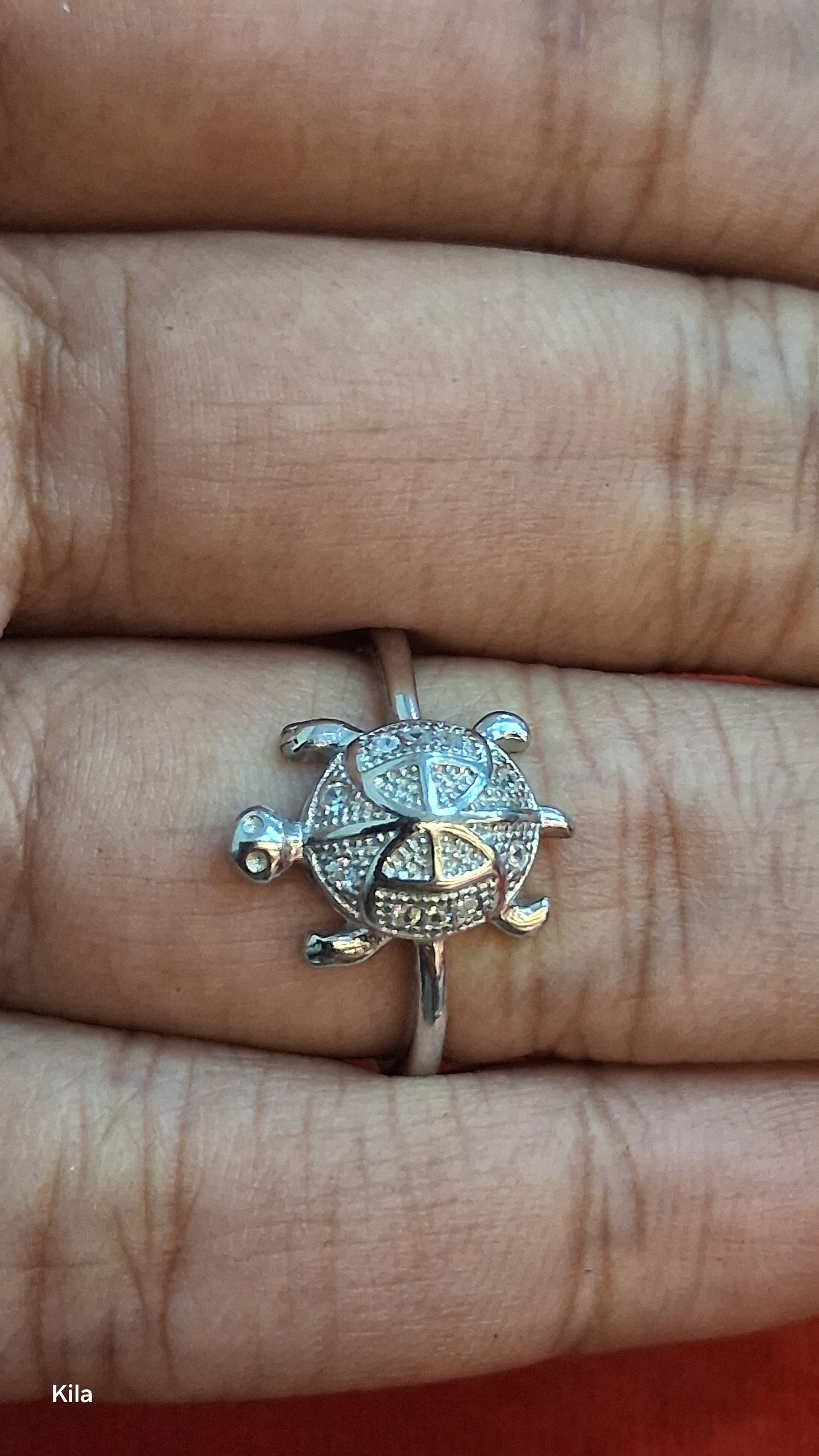 92.5 Silver Refined Tortoise Ring | Polished Finish | Stylish Jewellery