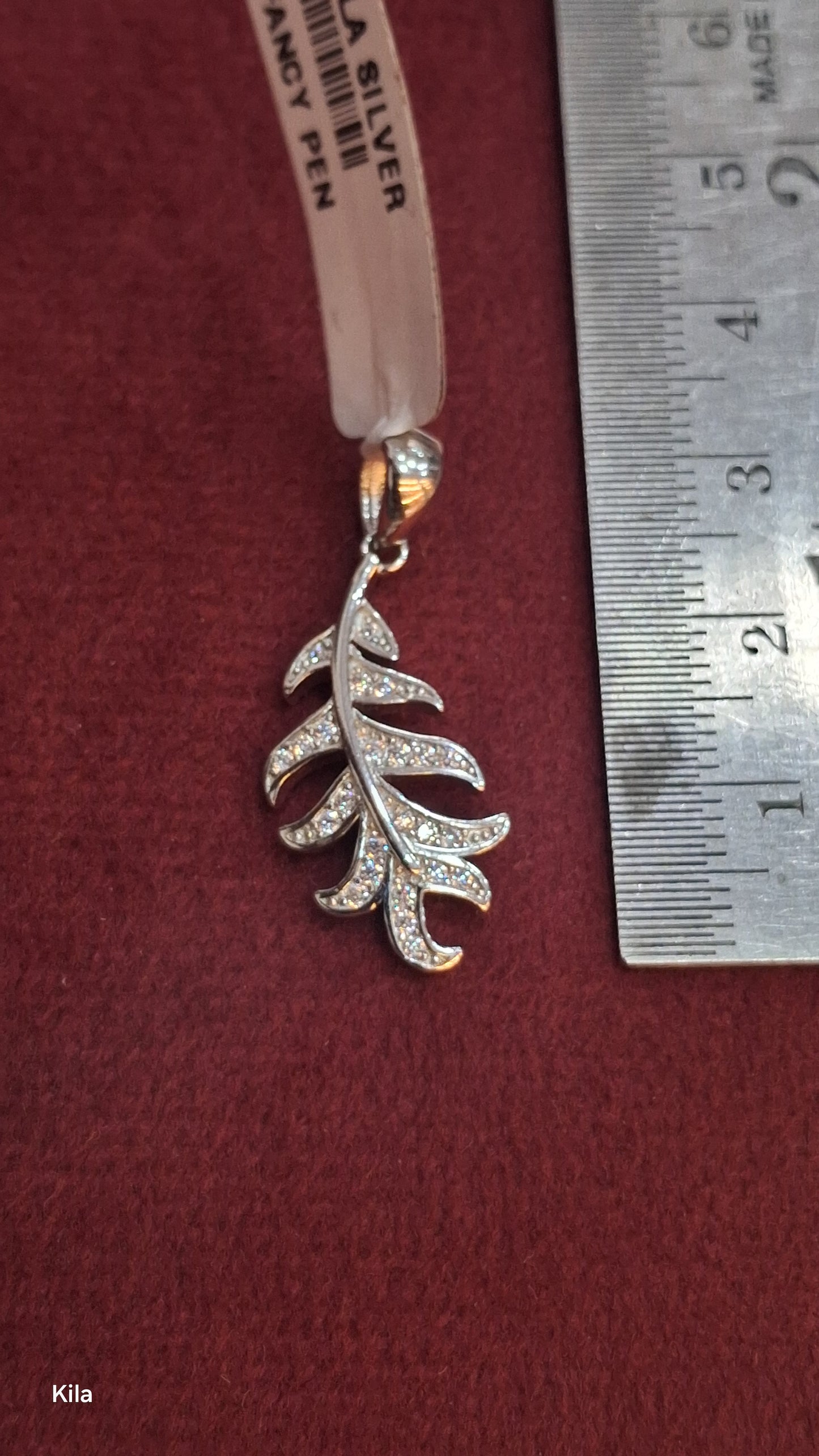 92.5 Silver Fancy Leaf Pendant | Stylish Nature Inspired Design | Jewellery
