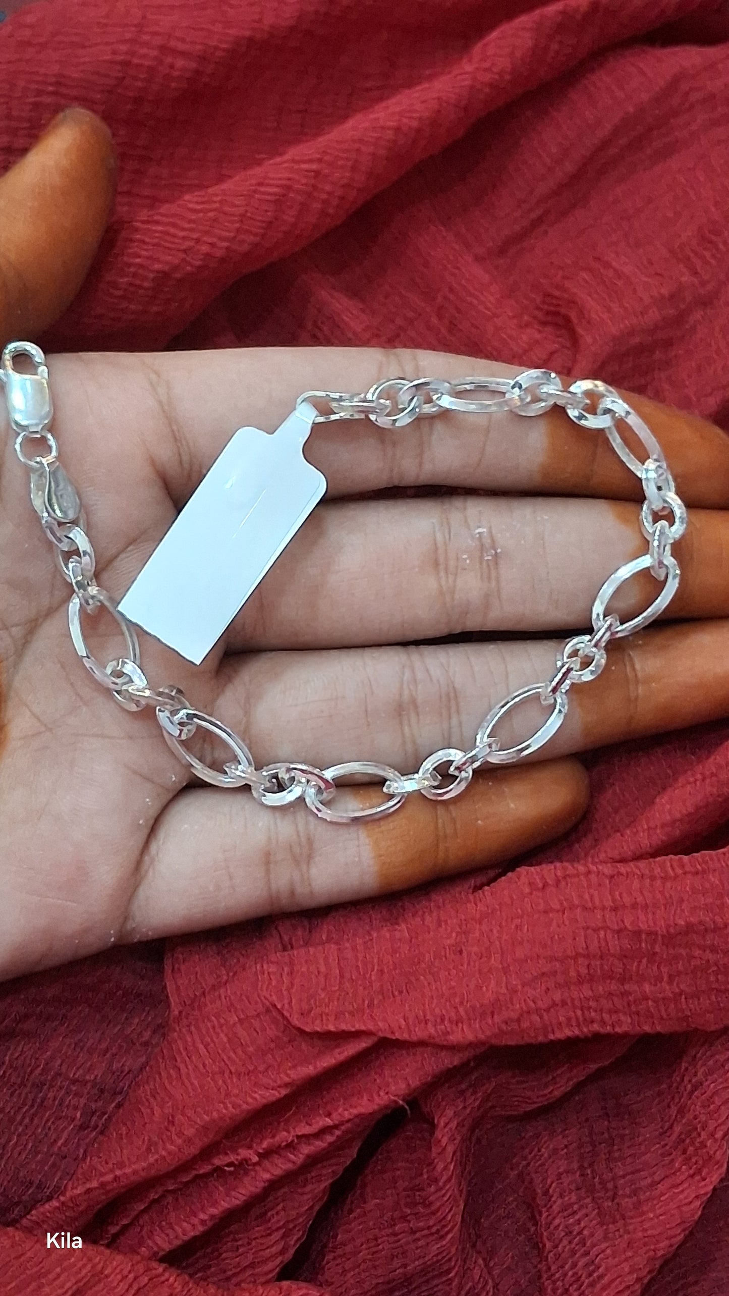 92.5 Silver Men’s Bracelet 8 Inches | Stylish Classic Design | Elegant Jewellery