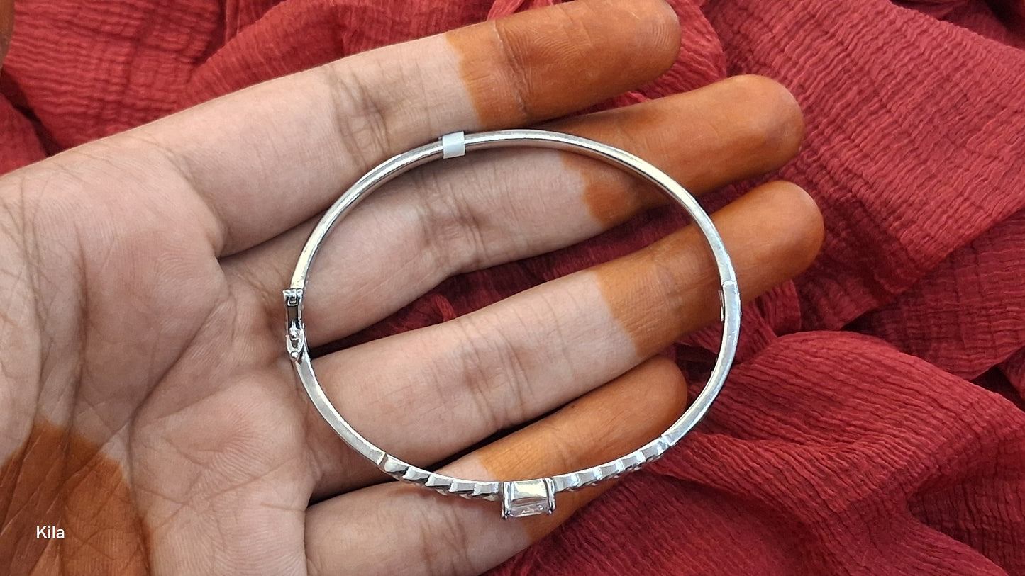 92.5 Silver Women’s Minimal Bracelet | Stylish Elegant Design | Everyday Jewellery
