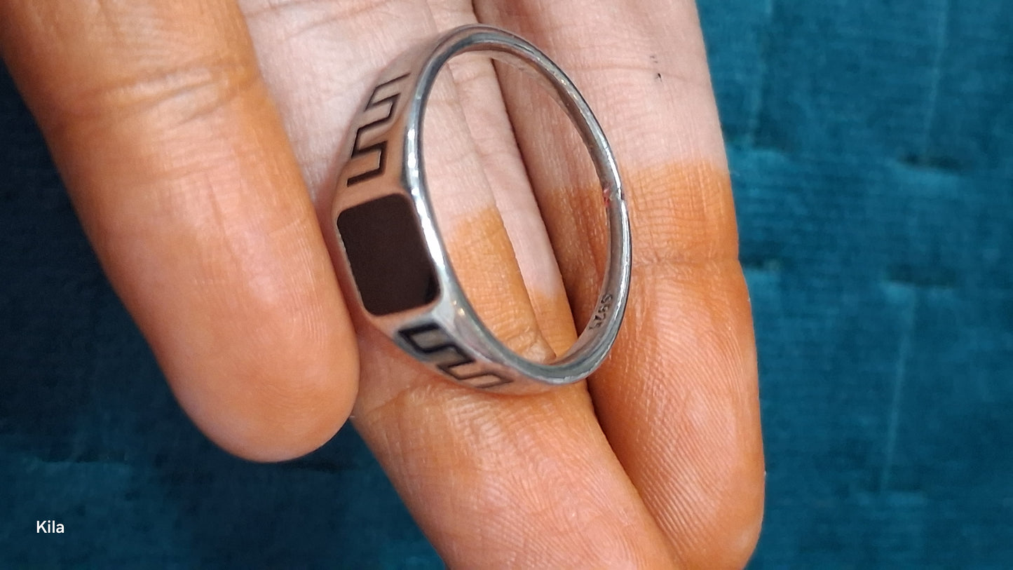 92.5 Silver Men’s Ring Size 22 | Stylish Elegant Finish | Fashion Jewellery