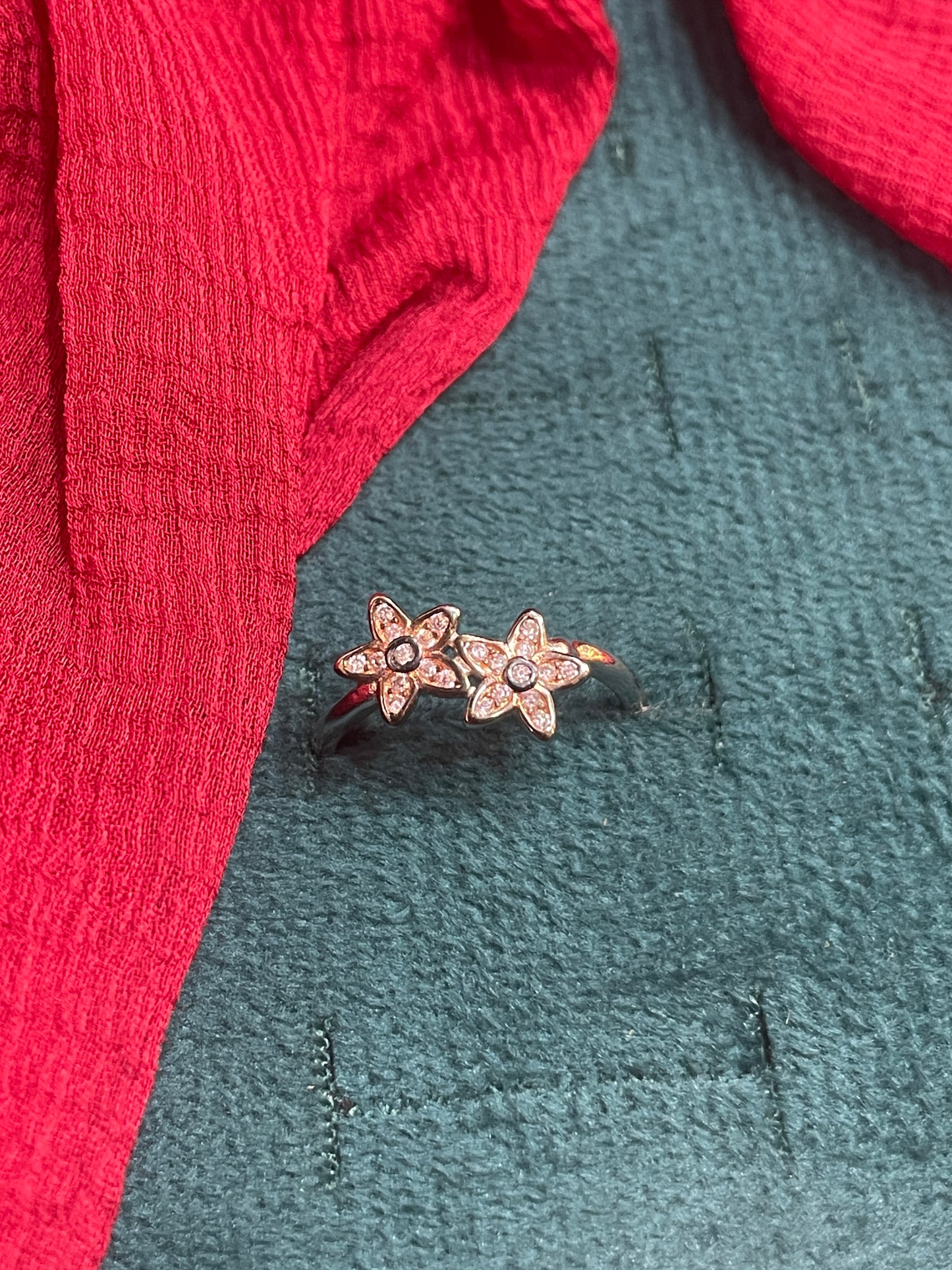 92.5 Silver Flower Ring for Women Size 14 | Stylish Blossom Design | Elegant Fashion Jewellery