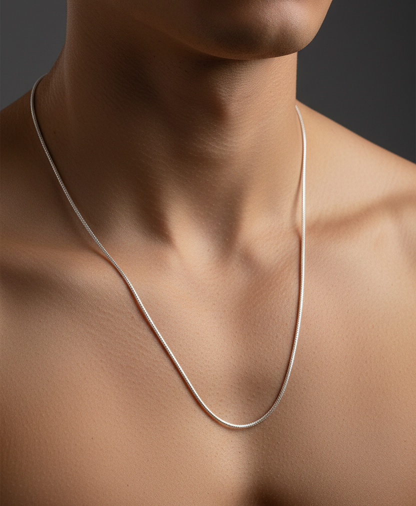 92.5 silver classy chain 24 inches