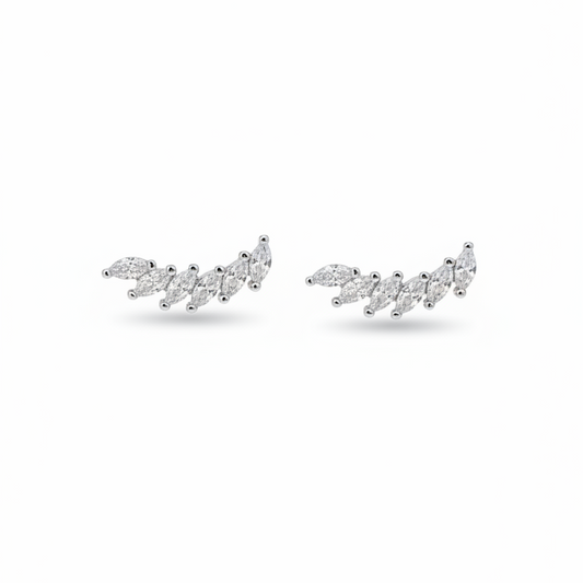 925 Silver Helix Wing Studs- Ball back
