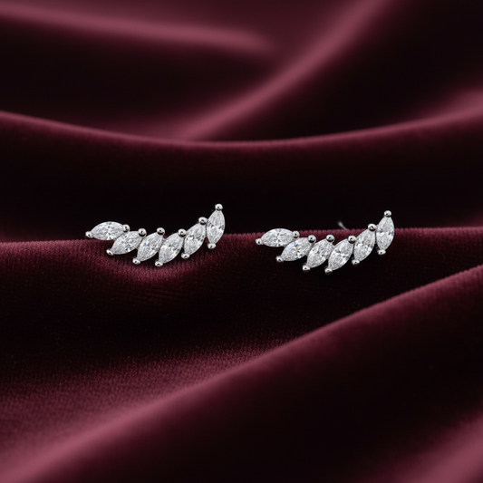 925 Silver Helix Wing Studs- Ball back